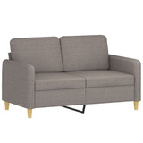 Ensemble de canapés 3 pcs avec coussins Taupe Tissu