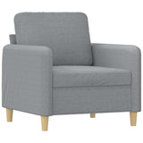 Ensemble de canapés 4 pcs avec coussins Gris clair Tissu