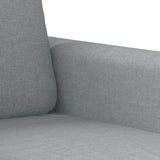 Ensemble de canapés 4 pcs avec coussins Gris clair Tissu