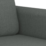 Ensemble de canapés 4 pcs avec coussins Gris foncé Tissu
