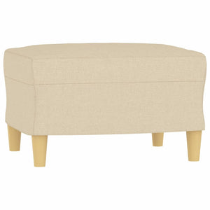 Ensemble de canapés 4 pcs avec coussins Crème Tissu