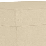 Ensemble de canapés 4 pcs avec coussins Crème Tissu
