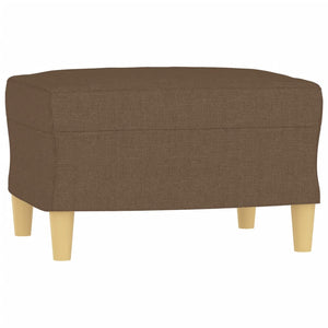 Ensemble de canapés 4 pcs avec coussins Marron Tissu