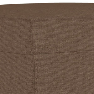 Ensemble de canapés 4 pcs avec coussins Marron Tissu