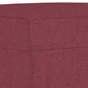 Ensemble de canapés 4 pcs avec coussins Rouge bordeaux Tissu
