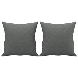 Ensemble de canapés 3 pcs coussins gris foncé tissu