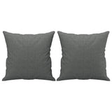 Ensemble de canapés 3 pcs coussins gris foncé tissu