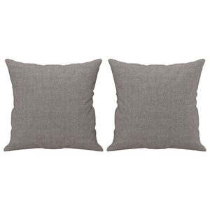 Ensemble de canapés 3 pcs avec coussins taupe tissu
