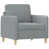 Ensemble de canapés 4 pcs coussins gris clair tissu