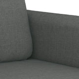Ensemble de canapés 4 pcs coussins gris foncé tissu