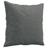 Ensemble de canapés 4 pcs coussins gris foncé tissu