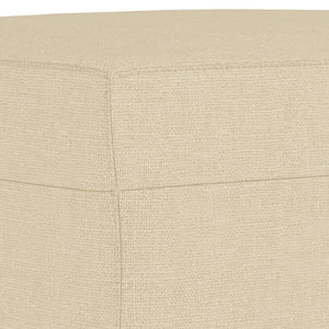 Ensemble de canapés 4 pcs avec coussins crème tissu