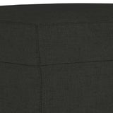 Ensemble de canapés 4 pcs avec coussins noir tissu