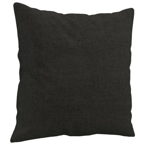 Ensemble de canapés 4 pcs avec coussins noir tissu