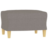 Ensemble de canapés 4 pcs avec coussins taupe tissu