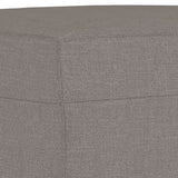 Ensemble de canapés 4 pcs avec coussins taupe tissu