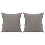Ensemble de canapés 4 pcs avec coussins taupe tissu