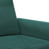 Ensemble de canapés 4 pcs avec coussins Vert foncé Velours