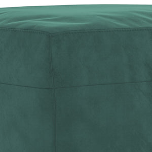 Ensemble de canapés 4 pcs avec coussins Vert foncé Velours