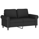 Ensemble de canapés 4 pcs avec coussins Noir Velours