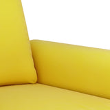 Ensemble de canapés 4 pcs avec coussins Jaune Velours