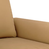Ensemble de canapés 3 pcs avec coussins marron velours