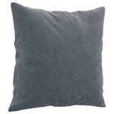 Ensemble de canapés 4 pcs avec coussins gris foncé velours