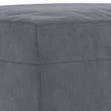 Ensemble de canapés 4 pcs avec coussins gris foncé velours