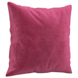 Ensemble de canapés 4 pcs avec coussins rouge bordeaux velours