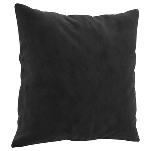 Ensemble de canapés 4 pcs avec coussins noir velours