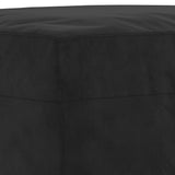 Ensemble de canapés 4 pcs avec coussins noir velours