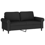 Ensemble de canapés 3 pcs avec coussins Noir Velours
