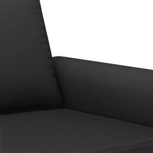 Ensemble de canapés 3 pcs avec coussins Noir Velours