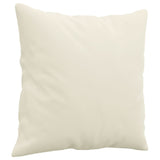 Ensemble de canapés 3 pcs avec coussins crème velours