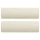 Ensemble de canapés 3 pcs avec coussins crème velours