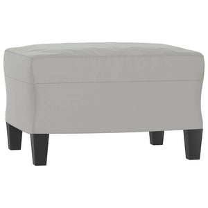 Ensemble de canapés 4 pcs coussins gris clair tissu microfibre