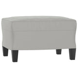 Ensemble de canapés 4 pcs coussins gris clair tissu microfibre