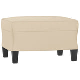 Ensemble de canapés 4 pcs avec coussins crème tissu microfibre