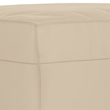 Ensemble de canapés 4 pcs avec coussins crème tissu microfibre
