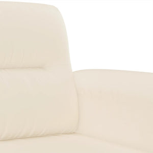 Ensemble de canapés 4 pcs avec coussins beige tissu microfibre