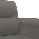 Ensemble de canapés 4 pcs coussins Gris foncé Tissu microfibre