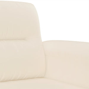 Ensemble de canapés 4 pcs avec coussins Beige Tissu microfibre