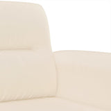 Ensemble de canapés 3 pcs avec coussins beige tissu microfibre