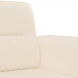 Ensemble de canapés 2 pcs avec coussins beige tissu microfibre