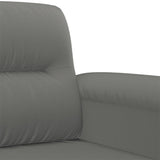 Ensemble de canapés 3 pcs coussins gris foncé tissu microfibre