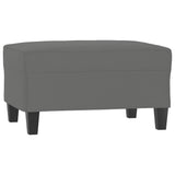 Ensemble de canapés 3 pcs coussins Gris foncé Tissu microfibre