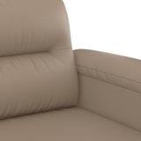 Ensemble de canapés 2 pcs avec coussins cappuccino similicuir