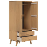 Garde-robe OLDEN marron 76,5x53x172 cm bois massif de pin