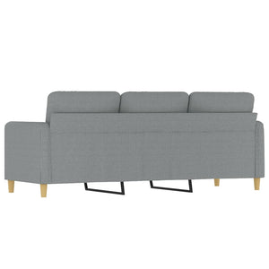 Canapé à 3 places Gris clair 180 cm Tissu