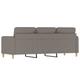 Canapé à 3 places Taupe 180 cm Tissu